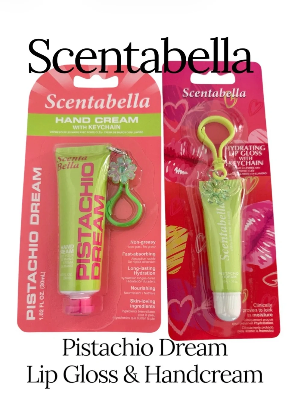 Scentabella Handcream & Lipbalm Keychain Duo